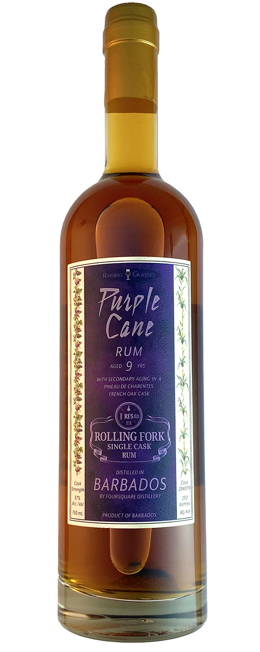 Purple Cane 9 yr Rum Pineau de Charentes Finish - Raising Glasses